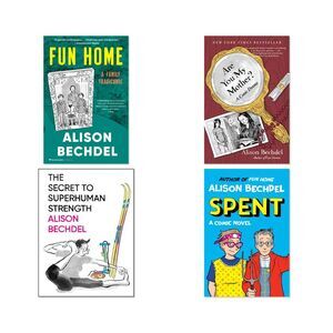 Alison Bechdel Complete Graphic Memoirs 4-Book Complete Bundle Set